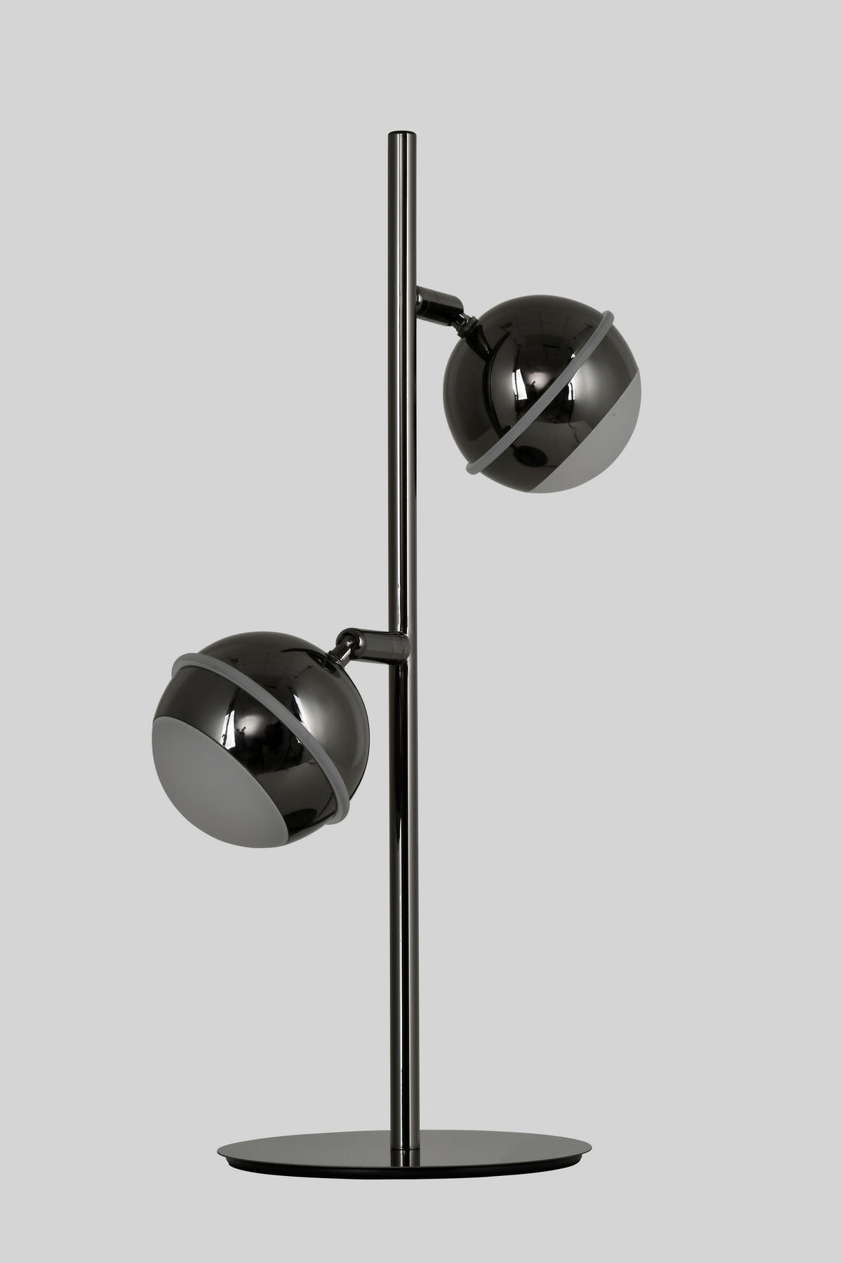 LED-TISCHLEUCHTE Biarritz 24/42/15 cm  - Schwarzchrom, Design, Kunststoff/Metall (24/42/15cm)