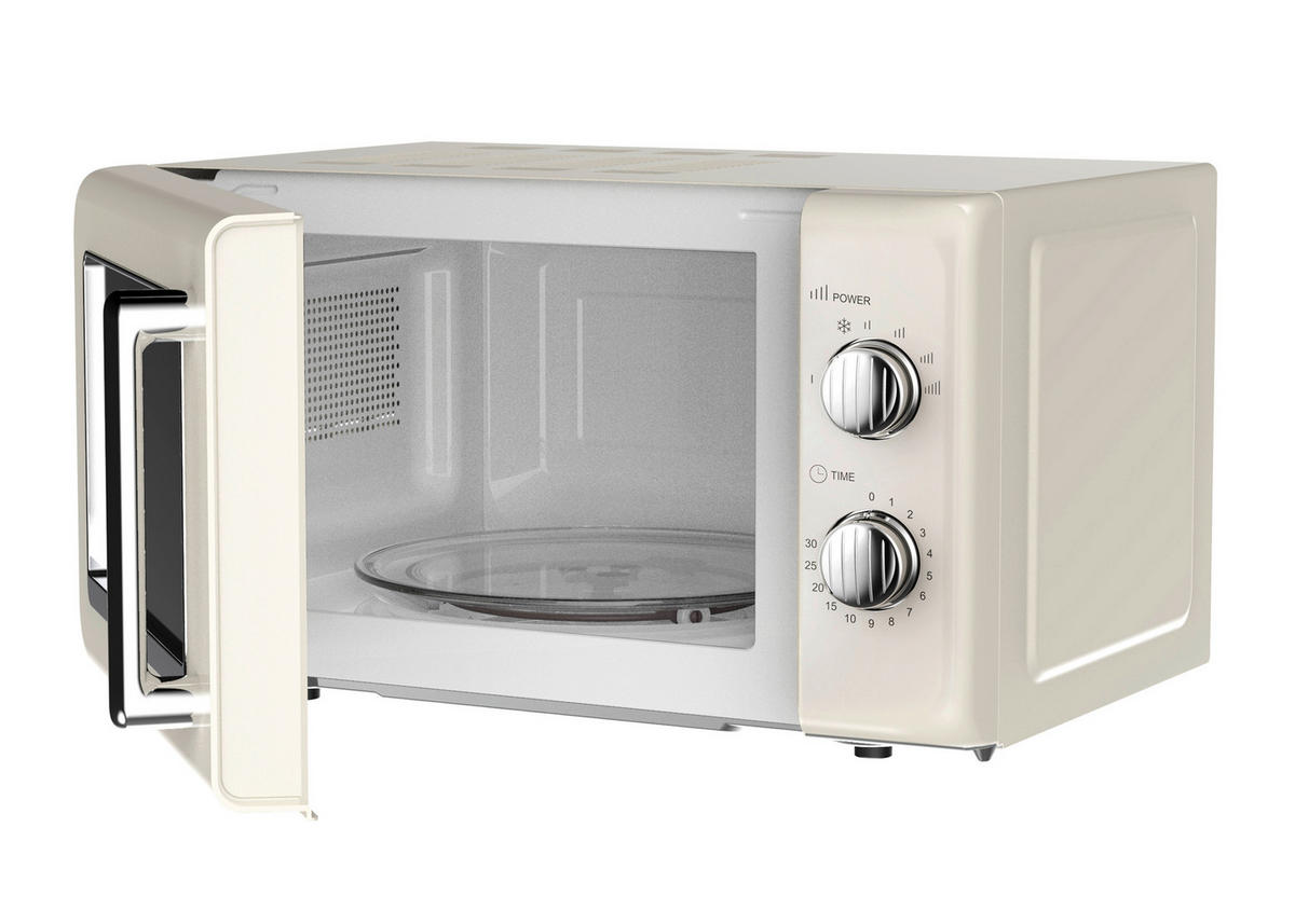 MIKROWELLE MW-R 25.3 BEIGE  - Beige, Trend, Metall (45,2/26,2/36cm)