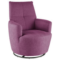 SESSEL Webstoff Violett    - Violett/Schwarz, Design, Textil/Metall (80/96/88cm) - SetOne by Musterring