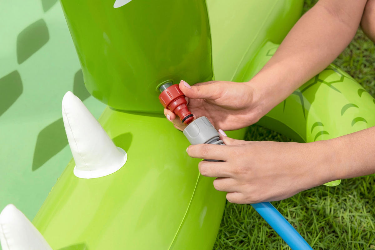 PLANSCHBECKEN 234/163/87 cm  - Grün, Basics, Kunststoff (234/163/87cm) - Bestway