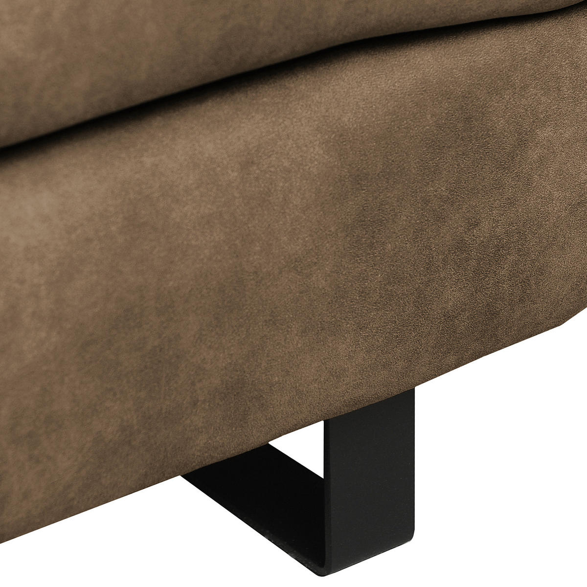 TŘÍMÍSTNÁ POHOVKA, textil, jílová barva - černá/jílová barva, Design, kov/textil (218/78/88cm) - MID.YOU