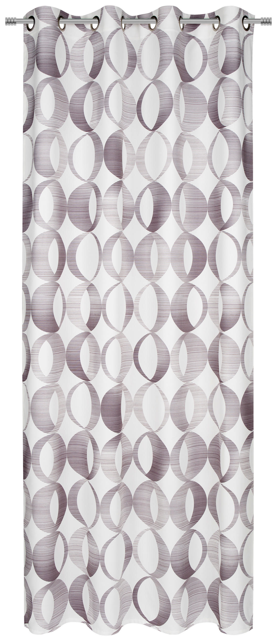 ÖSENSCHAL Bellina blickdicht 140/255 cm   - Silberfarben, LIFESTYLE, Textil (140/255cm) - Novel