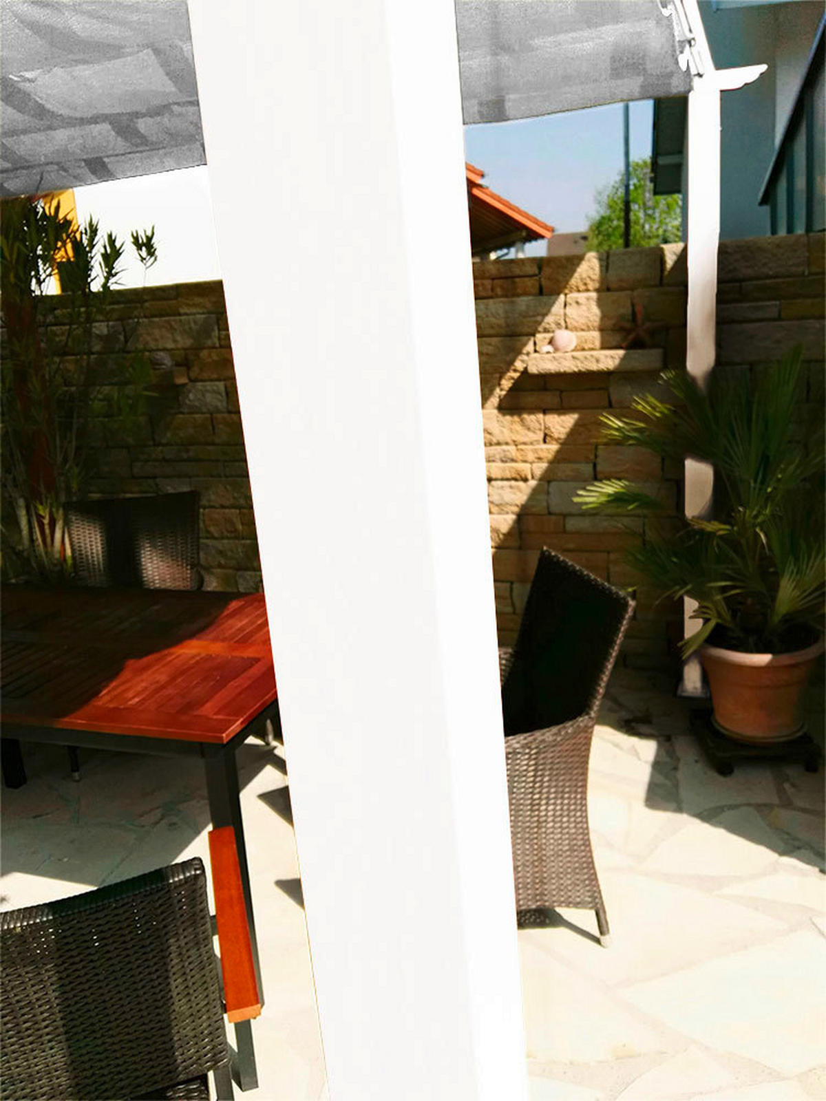 PERGOLA 505/236/350 cm   - Weiß, Basics, Kunststoff/Metall (505/236/350cm)