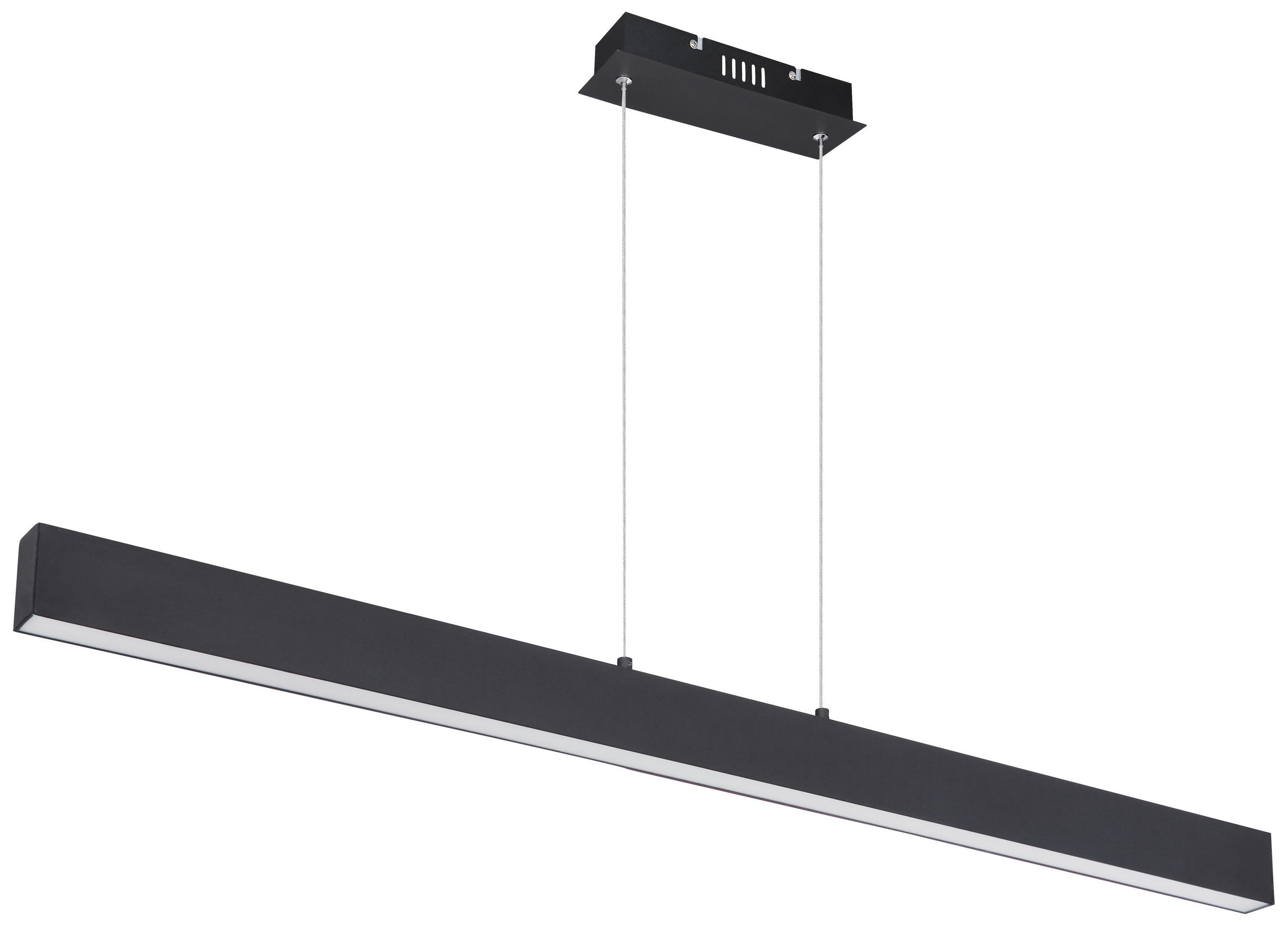 VISEČA LED-SVETILKA  VERENA //3000 K/230 V/ - črna/bela, Design, kovina/umetna masa (121/8/120cm) - Globo