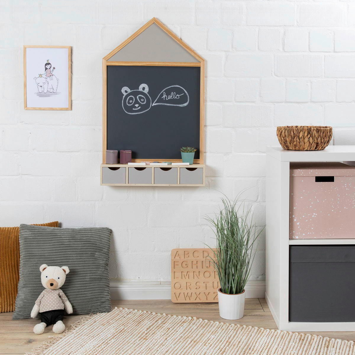 KINDERSPIELSET JUNCUS  - Naturfarben/Grau, Basics, Holz/Holzwerkstoff (50/11/81cm) - MUSTERKIND