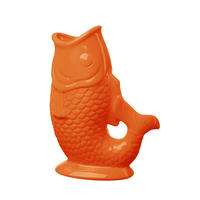 VASE 24.9 cm  - Orange, Design, Keramik (18,4/24,9/9cm) - Ambia Home