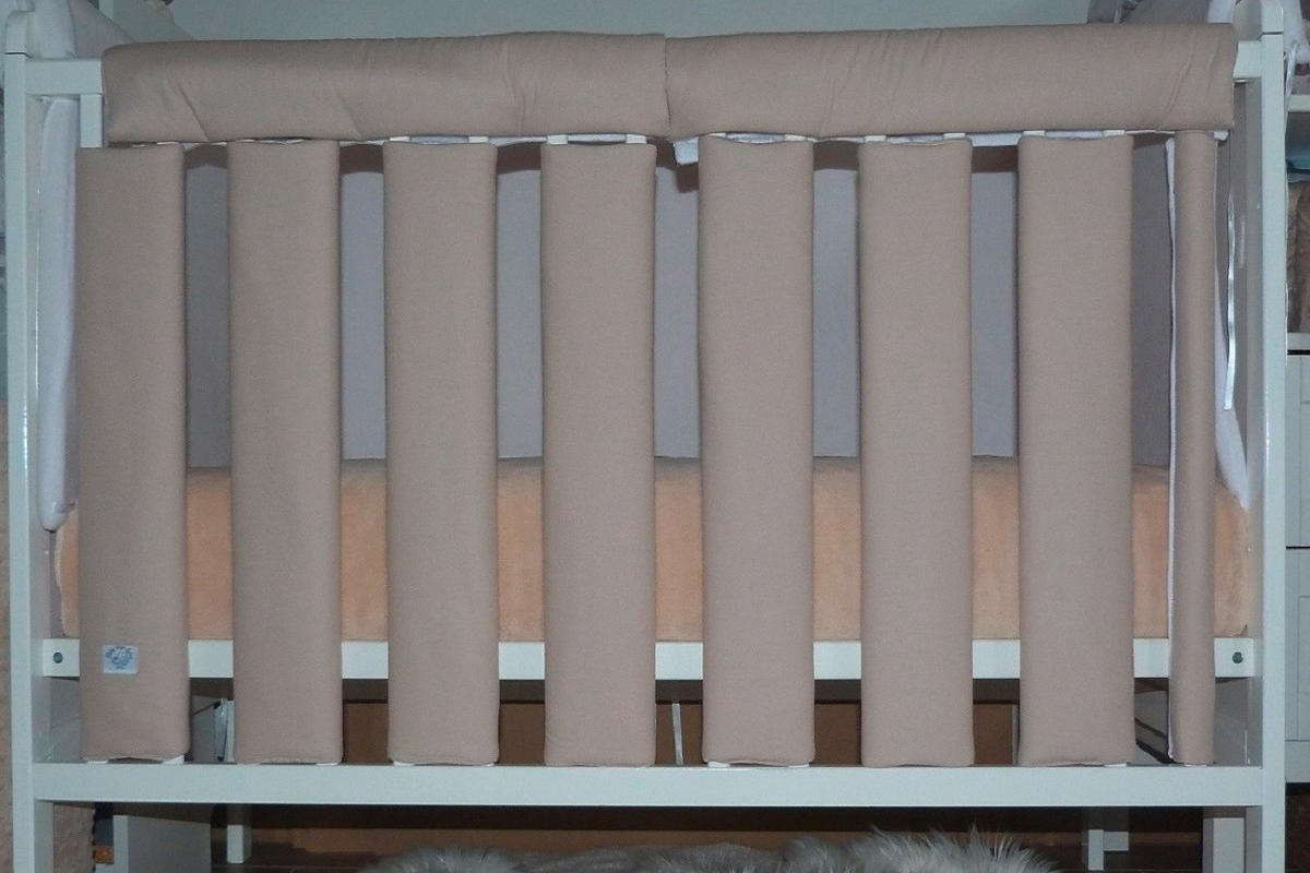 ZAŠTITNA OGRADICA ZA KREVET - bež, Osnovno, tekstil (27/56cm)