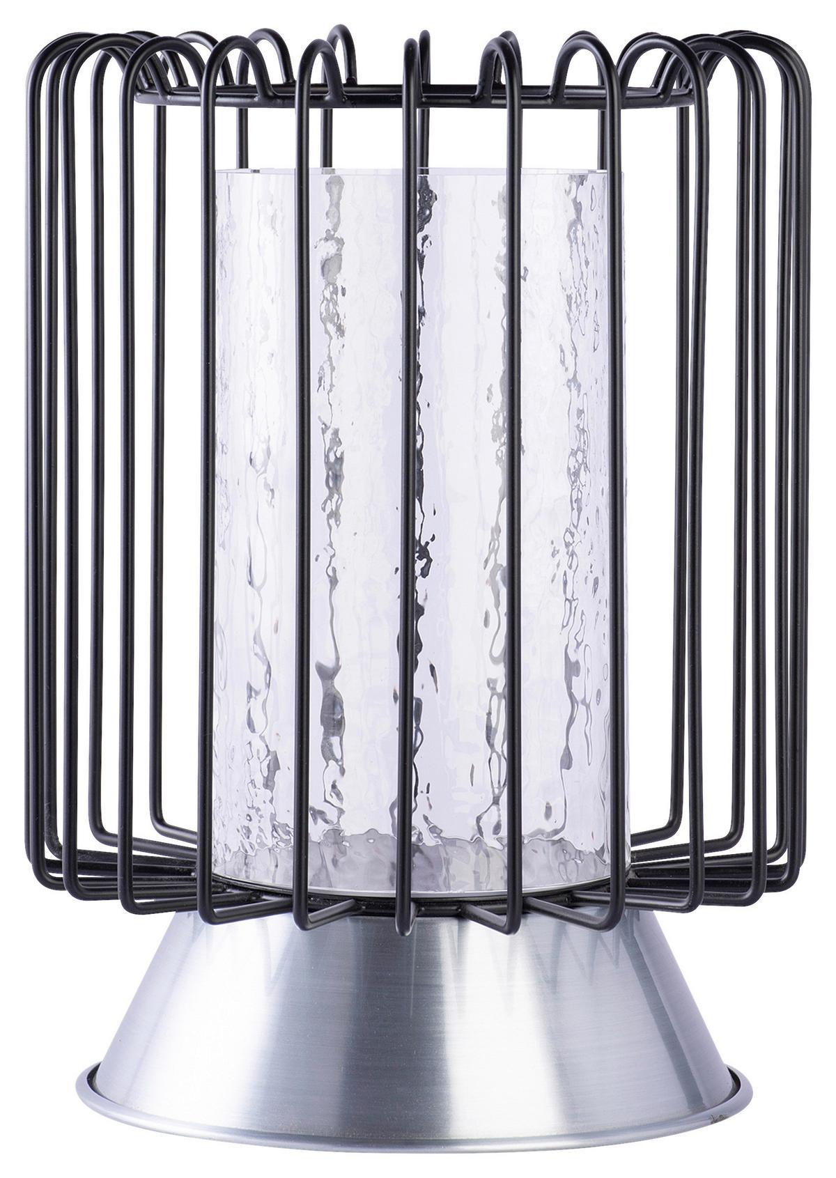 KERZENHALTER - Goldfarben/Schwarz, Trend, Glas/Metall (22.5/22.5/31cm) - Kayoom