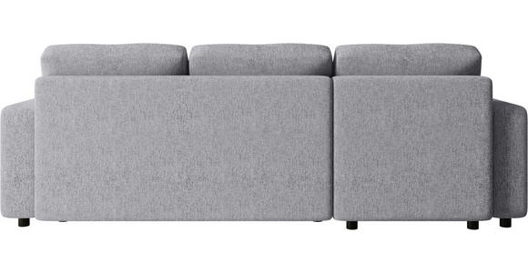 ECKSOFA Grau Webstoff  - Schwarz/Grau, MODERN, Kunststoff/Textil (150/240cm) - Xora