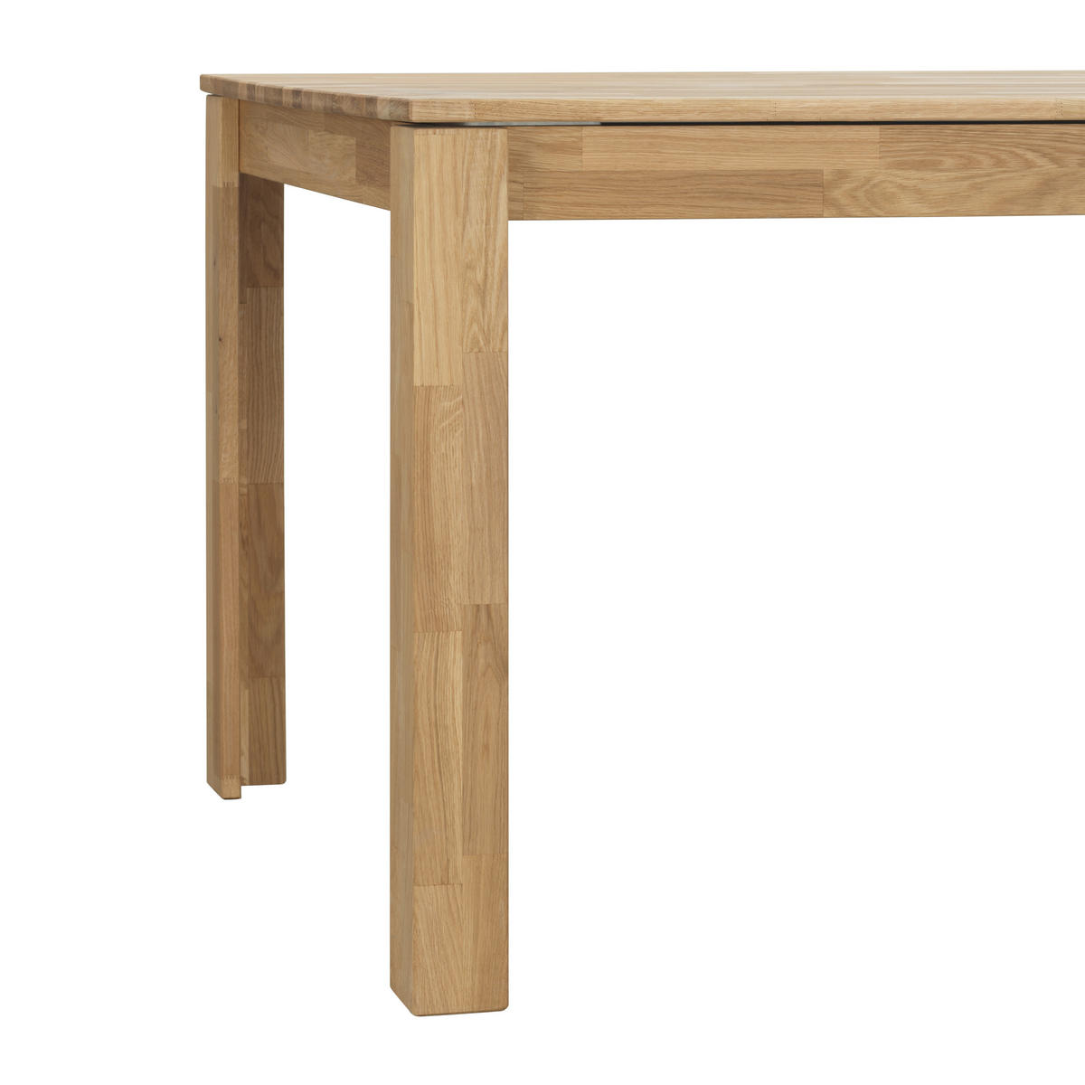 ESSTISCH in Holz 140 (200)/90/75 cm  - Wildeiche, Natur, Holz (140 (200)/90/75cm) - Livetastic