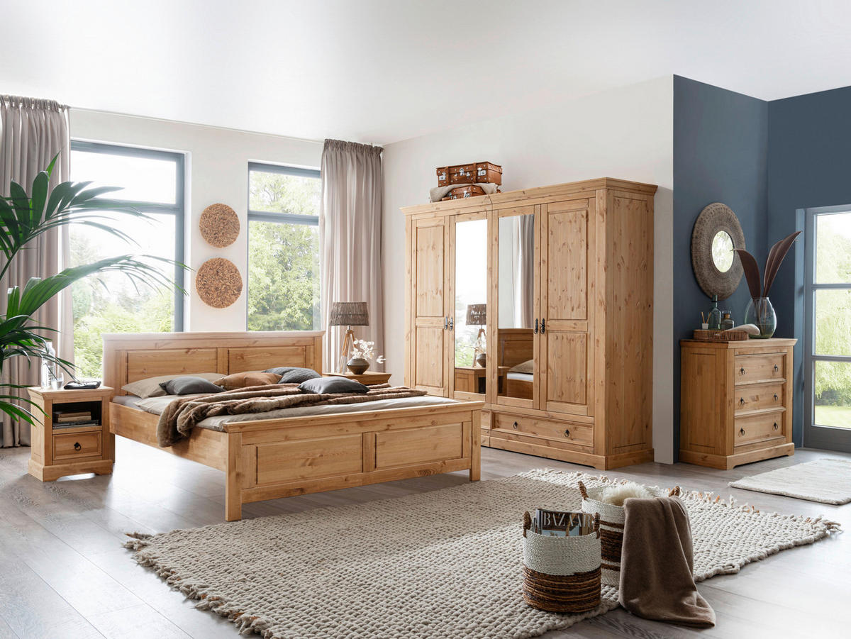 BETT 180/200 cm  in Eichefarben  - Eichefarben, KONVENTIONELL, Holz (180/200cm) - Livetastic