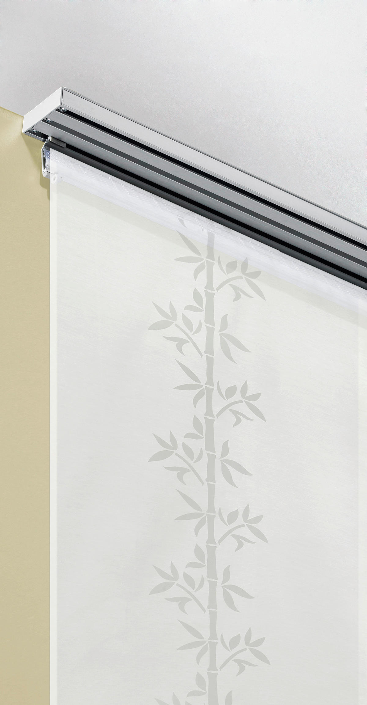 FLÄCHENVORHANGSCHIENE  160 cm  - Weiß, Design, Metall (160cm) - Homeware