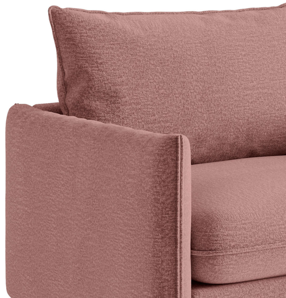 SEDACIA ZOSTAVA, textil, staroružová - čierna/staroružová, Design, textil (215/85/92cm) - Livetastic