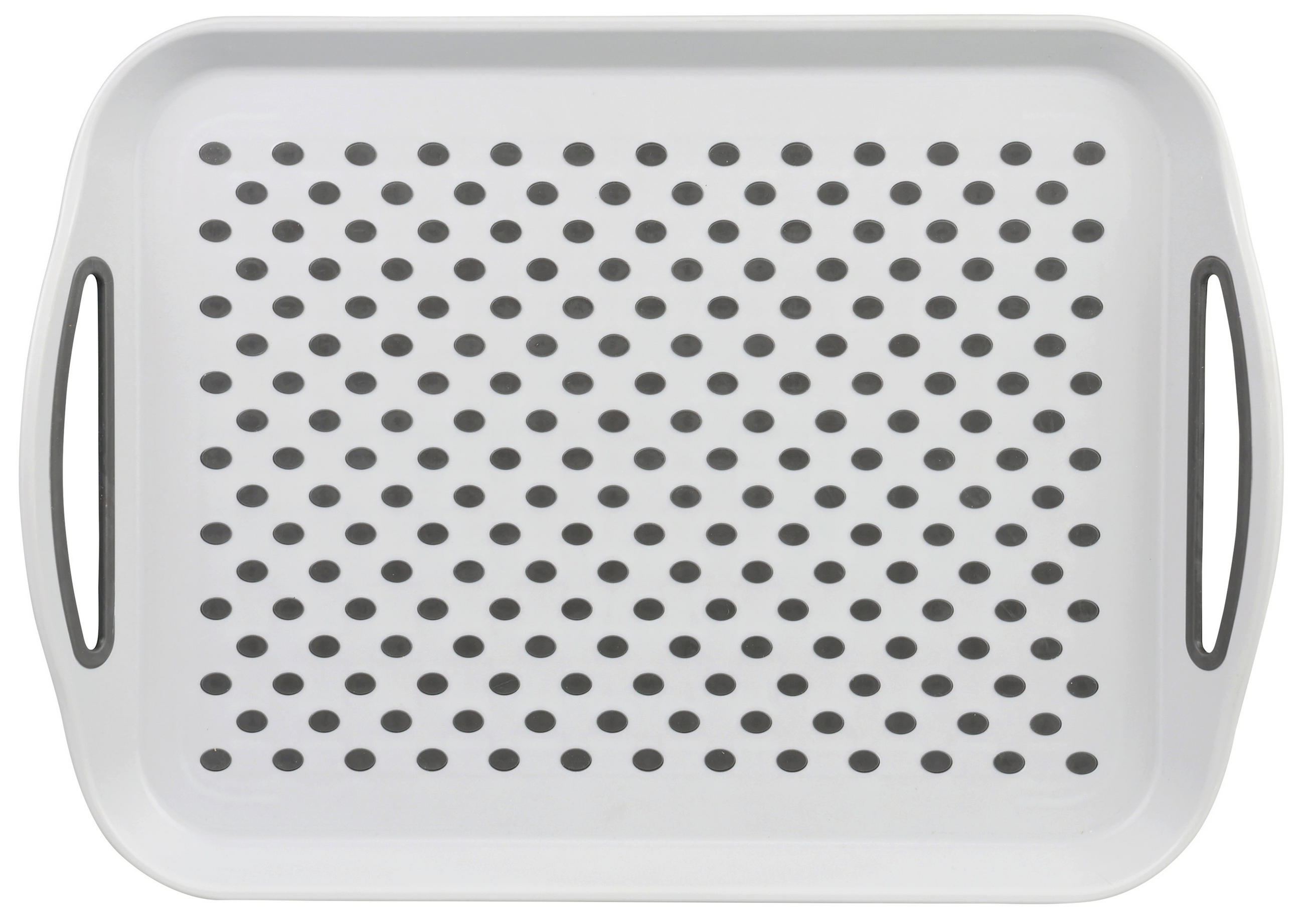 KÍNÁLÓTÁLCA    - világosszürke, Basics, műanyag (41,5/28,7/4,5cm) - Kesper