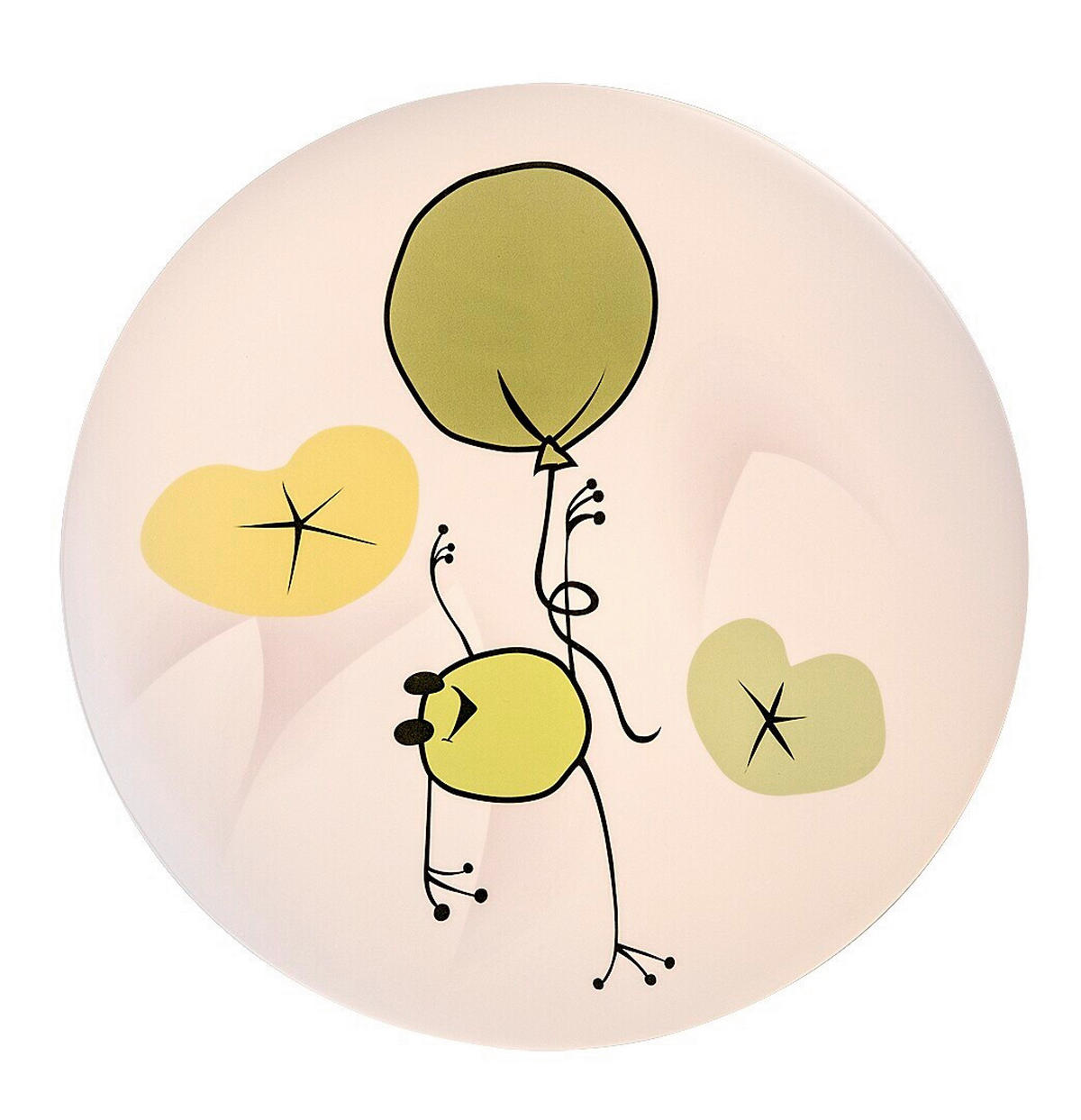 LED DEČJA PLAFONJERA FROGGO  - bela/višebojna, Dizajnerski, metal/plastika (37,5/5,5cm)