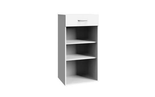 REGAL bijela  drvni materijal  - bijela/crna, Konvencionalno, drvni materijal/plastika (45/98/40cm) - Xora