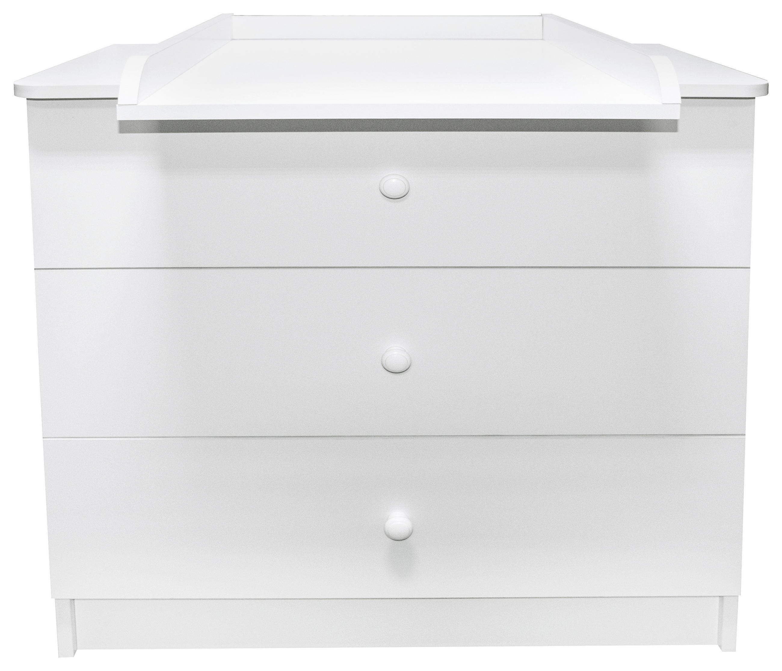 KOMODA ZA PREVIJANJE   - bijela, Basics, drvni materijal/drvo (83/87/50cm) - My Baby Lou