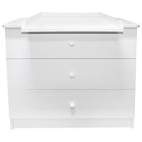 KOMODA ZA PREVIJANJE   - bijela, Basics, drvni materijal/drvo (83/87/50cm) - My Baby Lou