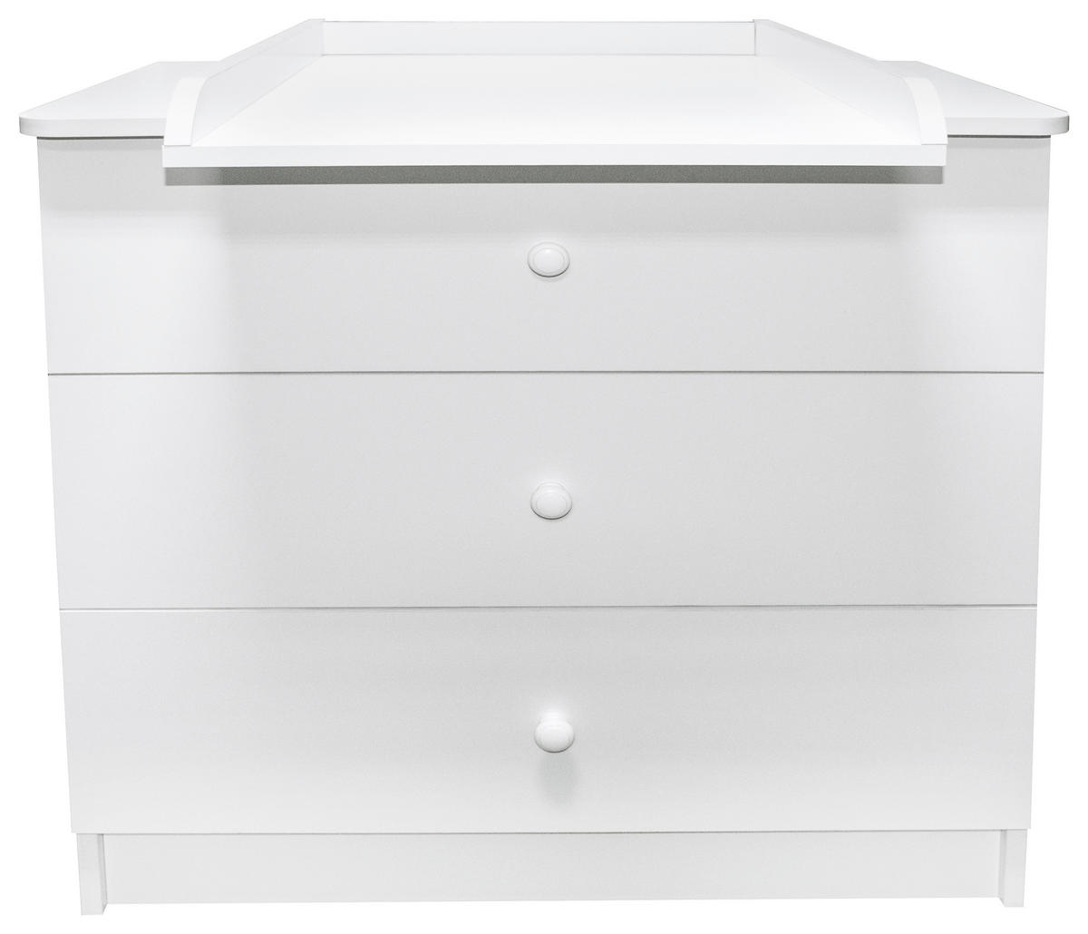 KOMODA ZA PREVIJANJE   - bijela, Basics, drvni materijal/drvo (83/87/50cm) - My Baby Lou