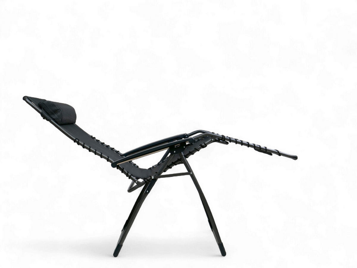 GARTEN-RELAXSESSEL 66/120/65 cm  - Anthrazit, Basics, Kunststoff/Textil (66/120/65cm)