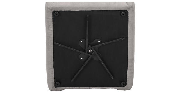 SESSEL in Webstoff Hellgrau  - Hellgrau/Schwarz, KONVENTIONELL, Textil/Metall (112/88/120cm) - Carryhome