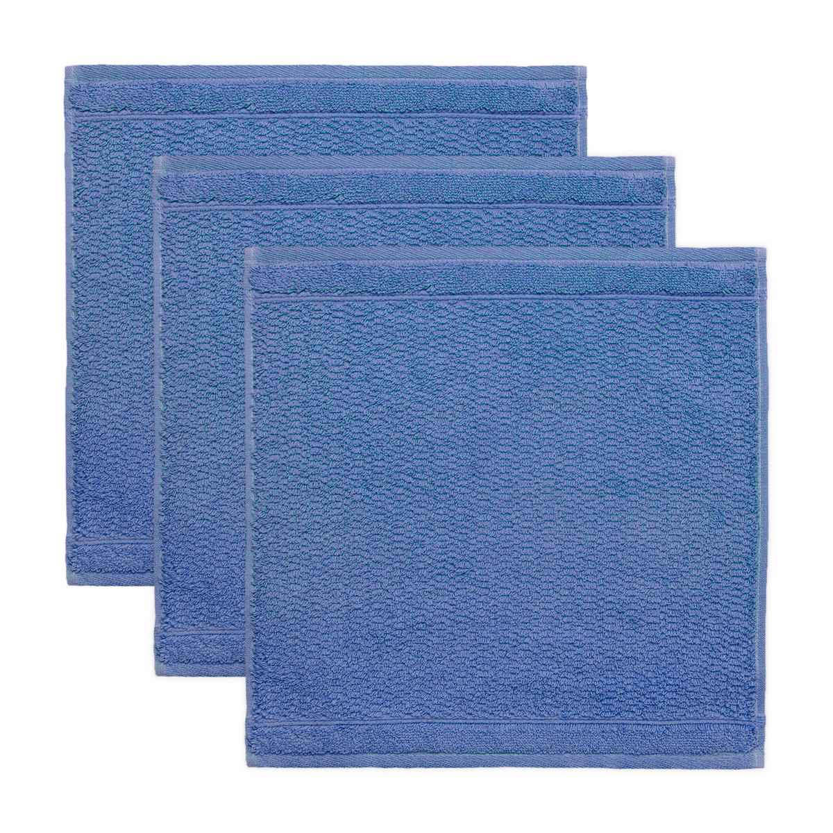 FROTTIERSET FROTTANA PEARL Blau 3-teilig  - Blau, Basics, Textil (30/30cm) - Moeve
