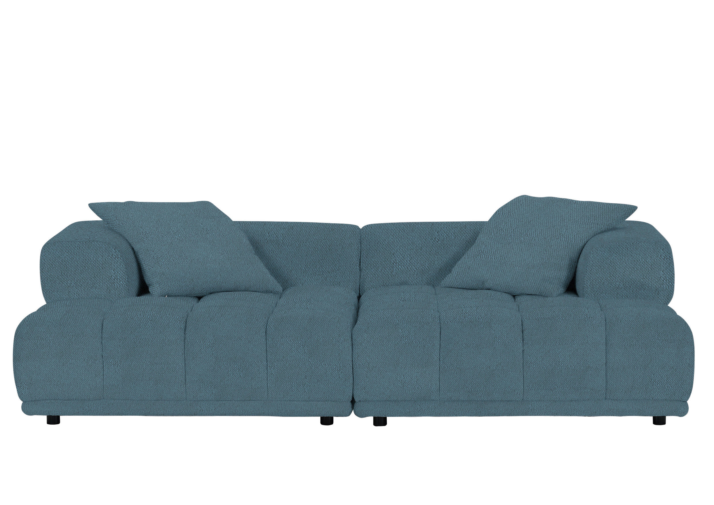 SOFFMODUL i flatväv petrol - gråblå/petrol, Klassisk, textil/plast (125/66/155cm) - Best Price