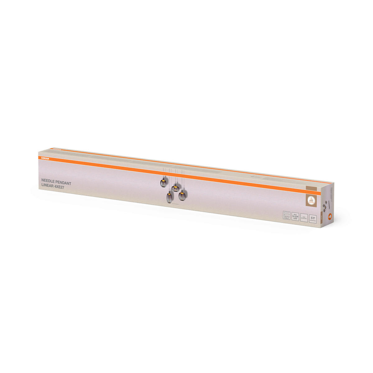 ohne Gläser 95/4,2/200 cm  - Dunkelgrau, Basics, Metall (95/4,2/200cm) - Osram