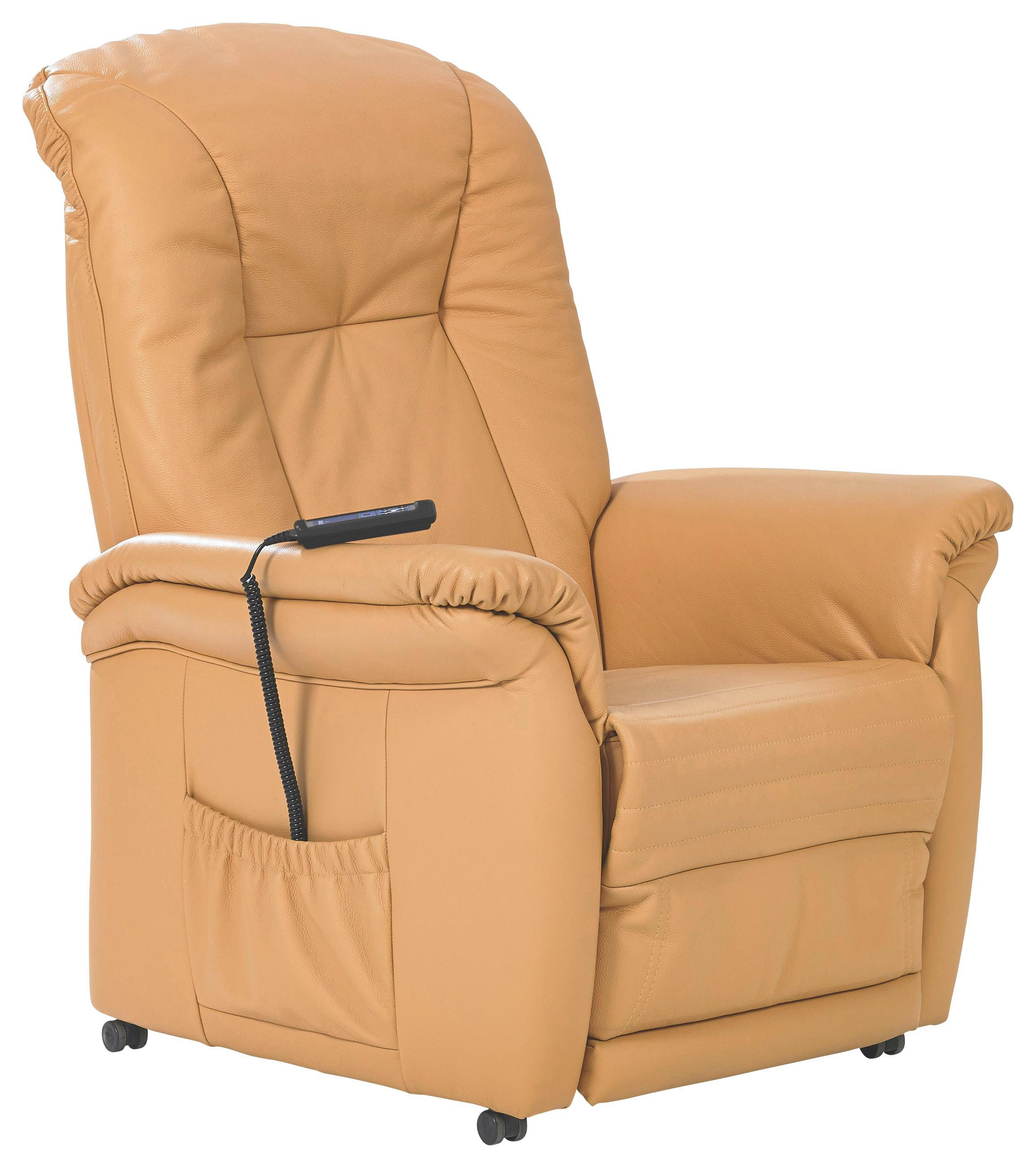 Fernsehsessel in Leder Braun