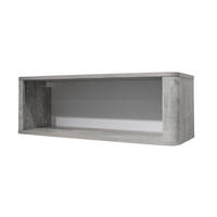 WANDREGAL  - Weiß/Grau, Basics, Holzwerkstoff (90/31/32cm)