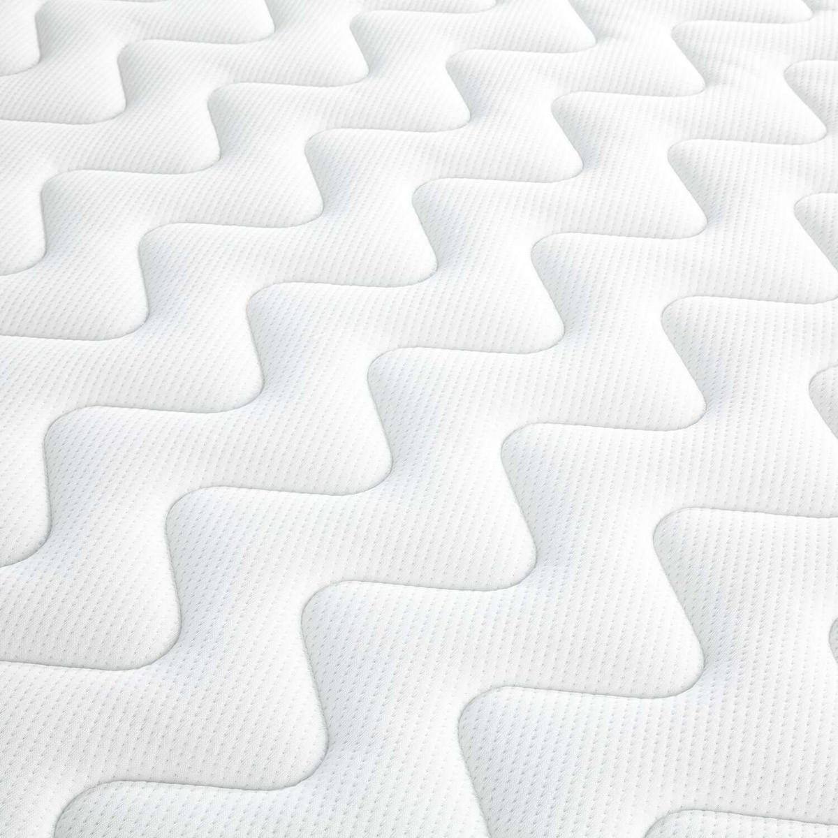 BOXSPRINGBETT 140/220 cm  in Hellgrau  - Hellgrau/Schwarz, Design, Textil (140/220cm) - home24