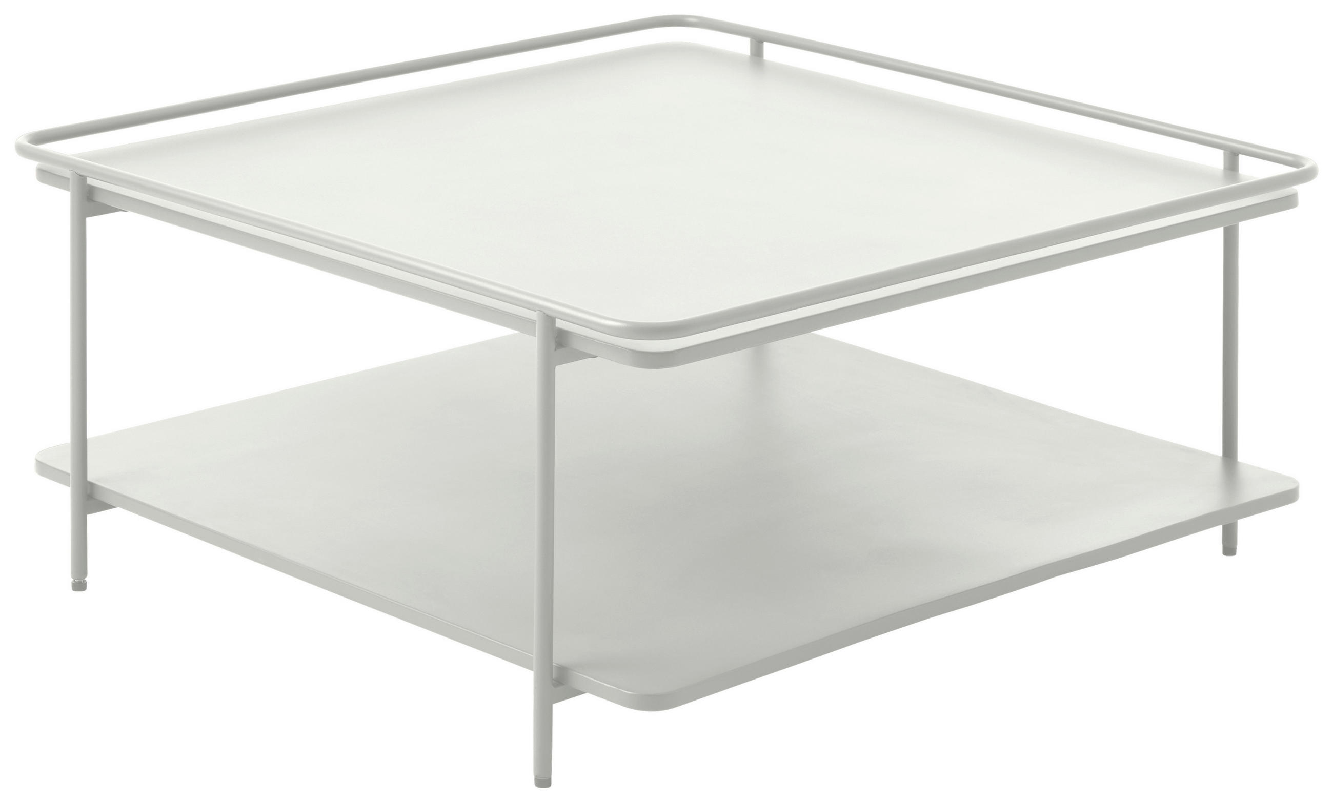 COUCHTISCH 75/75/34,3 cm quadratisch Creme  - Creme, Basics, Metall (75/75/34,3cm) - Xora
