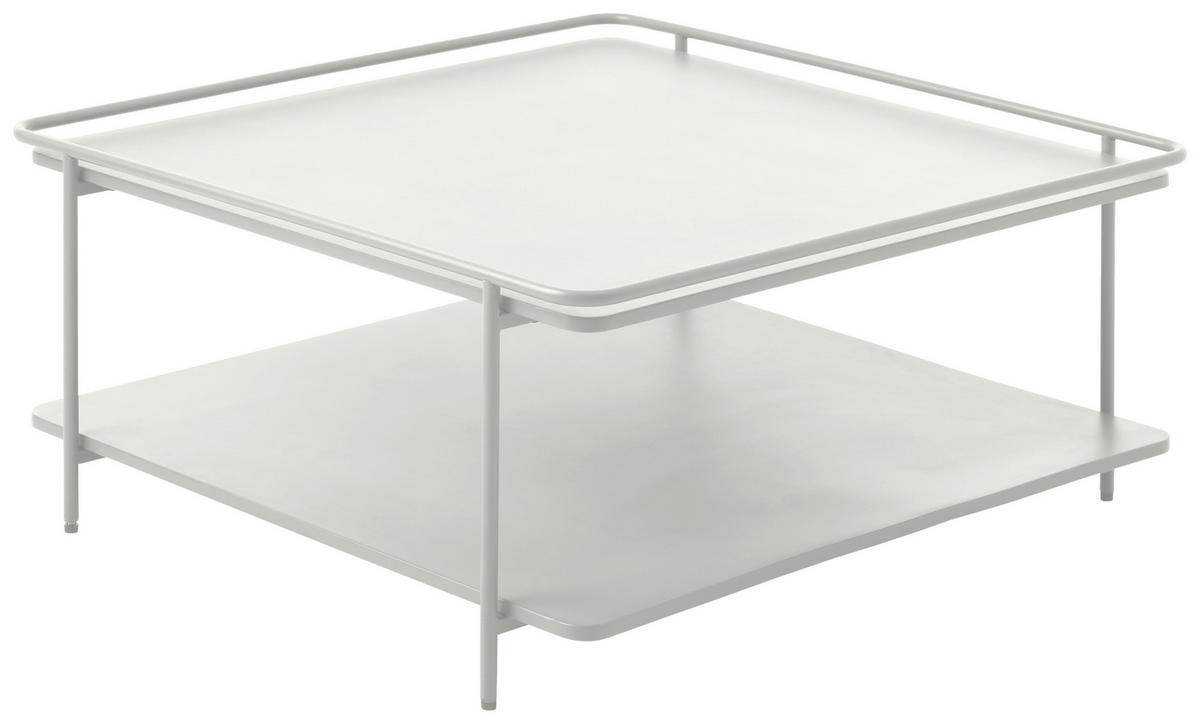COUCHTISCH 75/75/34,3 cm quadratisch Creme  - Creme, Basics, Metall (75/75/34,3cm) - Xora