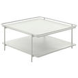 COUCHTISCH 75/75/34,3 cm quadratisch Creme  - Creme, Basics, Metall (75/75/34,3cm) - Xora