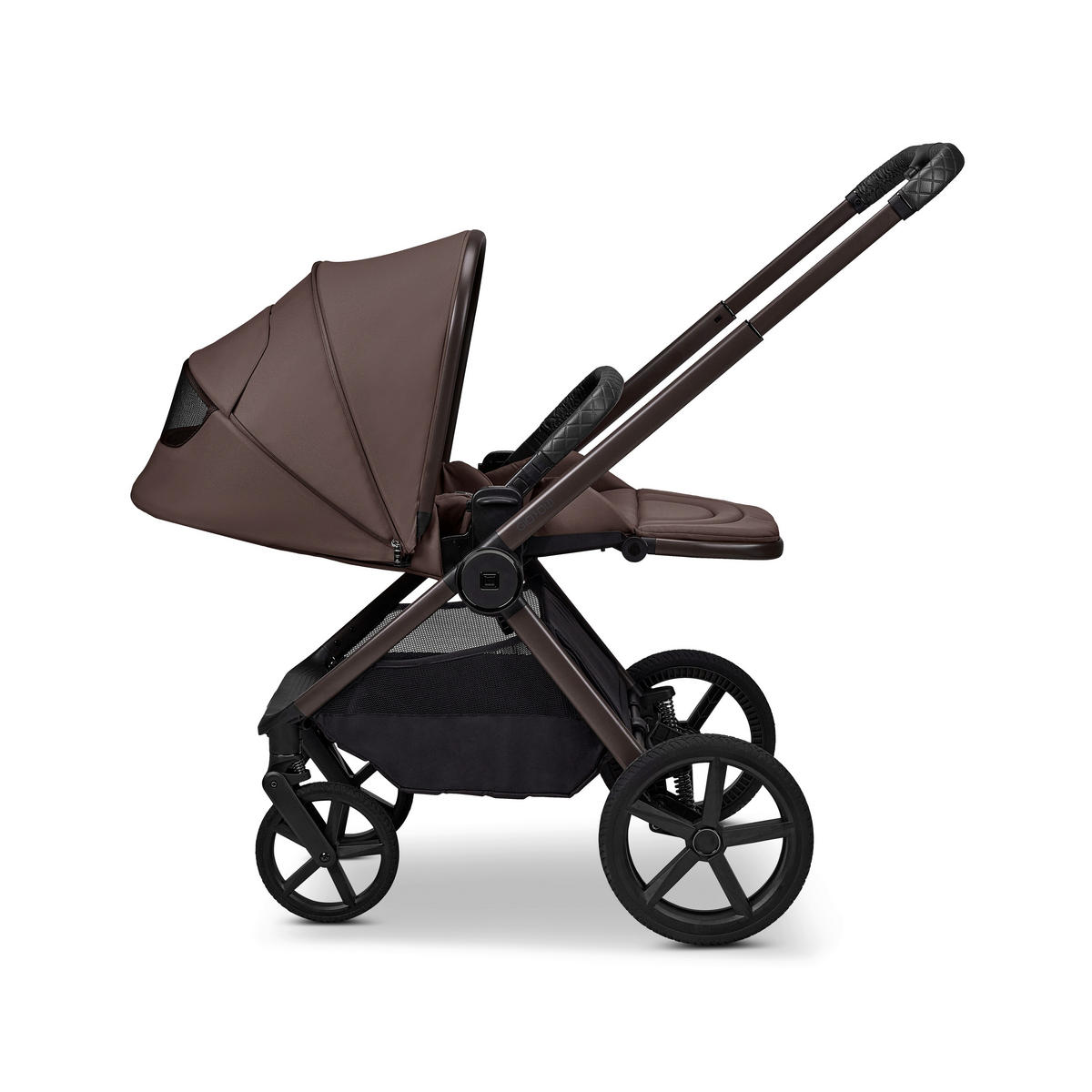 KINDERWAGENSET  GIO FOLD ETPU SET  greige  - Greige/Braun, Basics, Textil/Metall (120/58/92cm) - Moon Edition