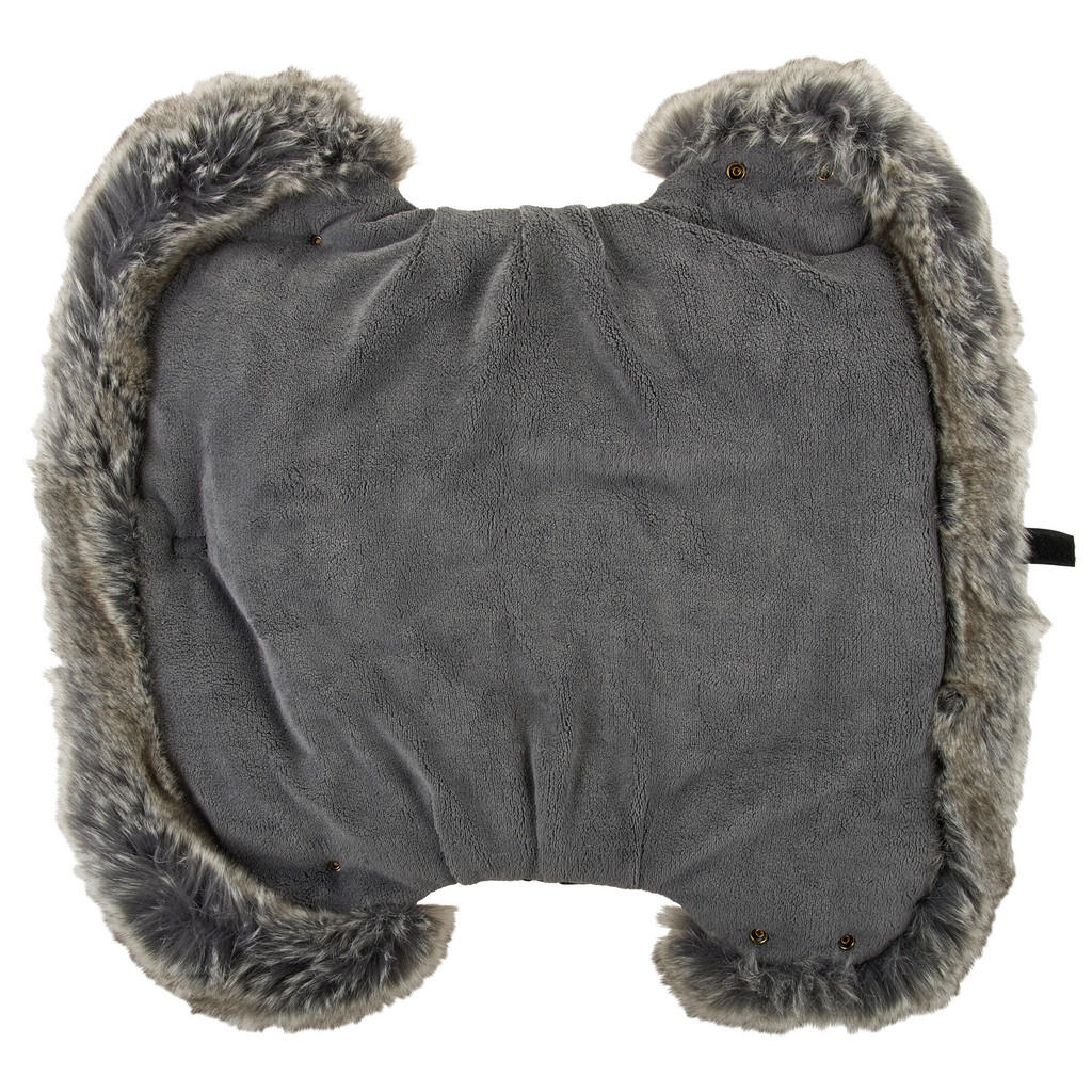 Thumbnail - Jimmylee Muff Eisbär, Schwarz, Textil, 35x6x65 cm, für durchgängige Griffstangen, Baby on Tour, Kinderwagen, Kinderwagen...