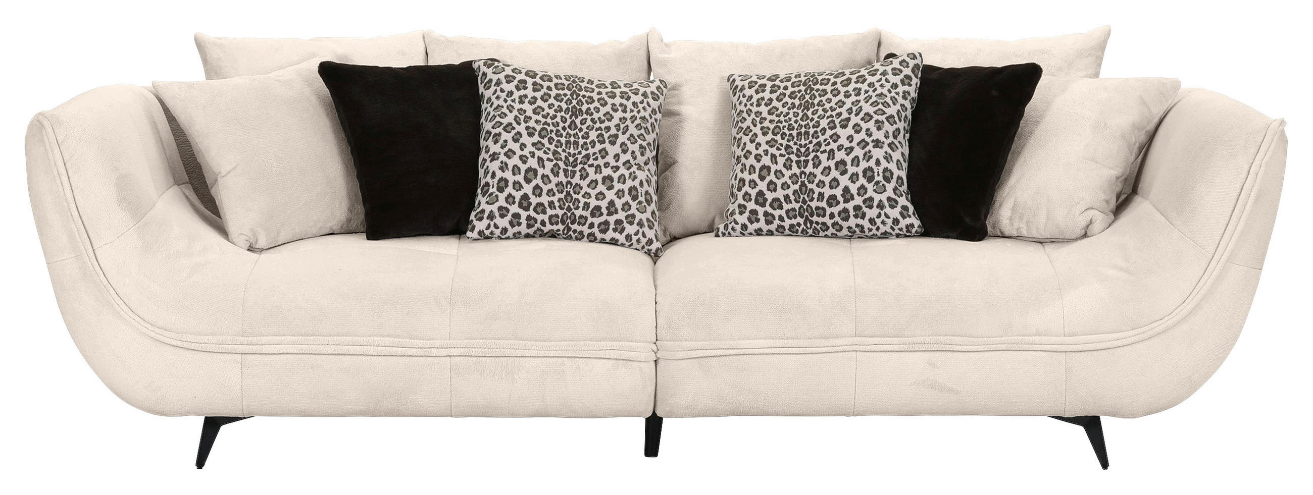 Stylife POHOVKA BIG SOFA, textil, krémová, černá, bílá