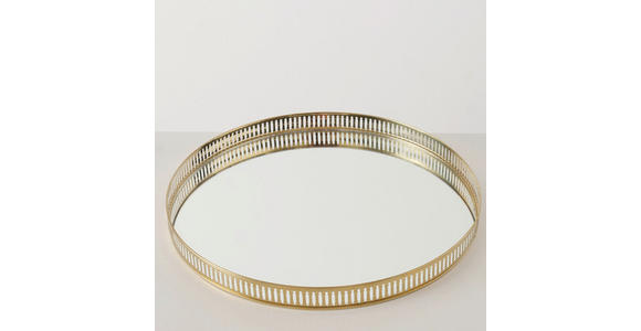 DEKOTABLETT 35/3 cm    - Goldfarben, Trend, Metall (35/3cm) - Ambia Home