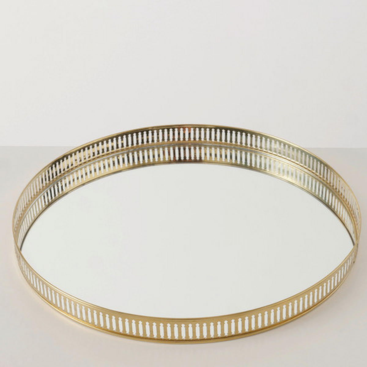 DEKOTABLETT 35/3 cm    - Goldfarben, Trend, Metall (35/3cm) - Ambia Home