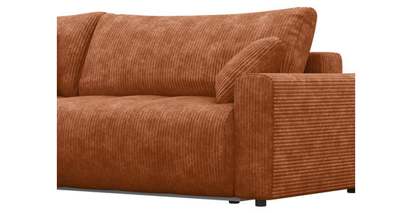 ECKSOFA  in Webstoff Orange  - Schwarz/Orange, KONVENTIONELL, Kunststoff/Textil (192/270cm) - Carryhome