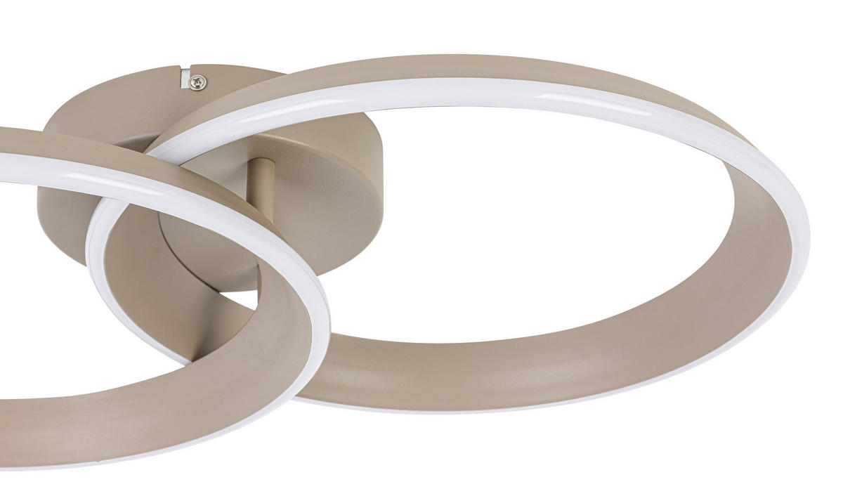 Plafonieră Cu Led 30 W    53,5/33/9,3 cm  - nisipiu, Design, plastic/metal (53,5/33/9,3cm) - Dieter Knoll