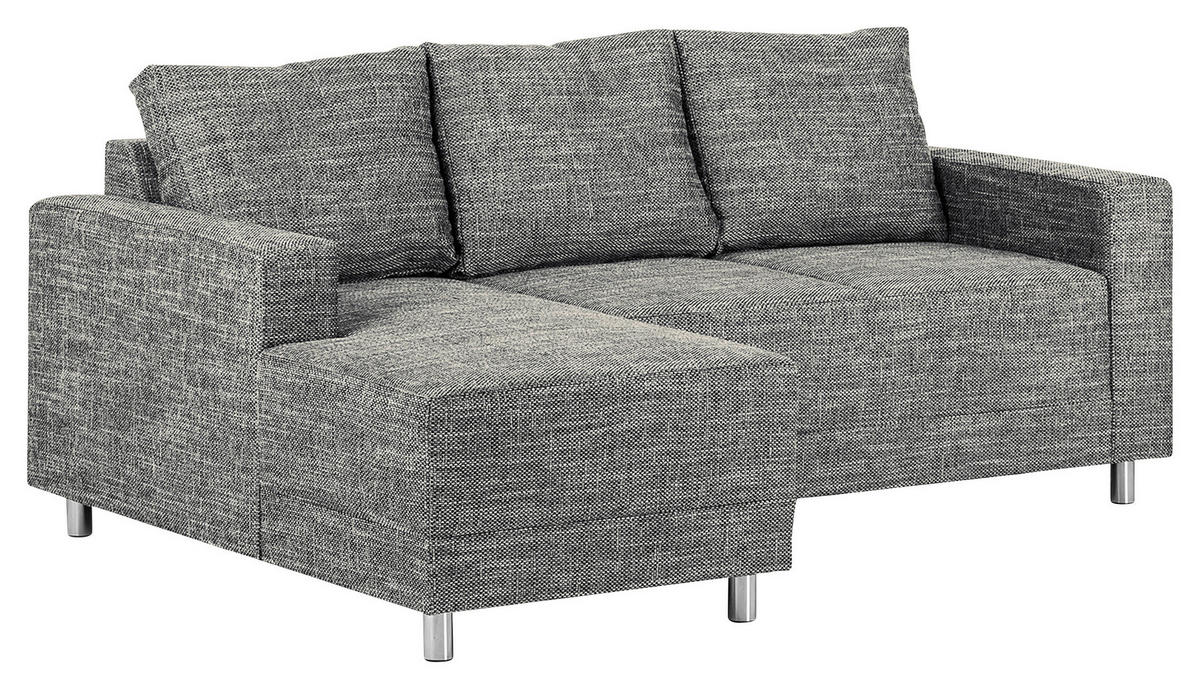 KUTNA GARNITURA tekstil  siva   - siva/boje kroma, Design, tekstil/metal (144/200cm) - MID.YOU