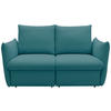 2-SITZER-SOFA in Mikrofaser Petrol  - Petrol, Design, Textil (180/100/97cm) - LOOKS by W.Joop