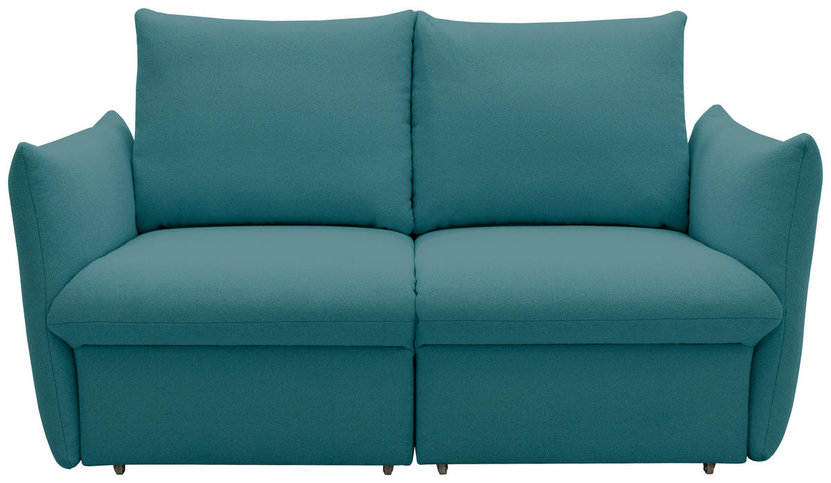 2-SITZER-SOFA in Mikrofaser Petrol  - Petrol, Design, Textil (180/100/97cm) - LOOKS by W.Joop