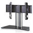 TV-RACK Schwarz, Silberfarben - Silberfarben/Schwarz, KONVENTIONELL, Glas/Metall (70/52/30cm)