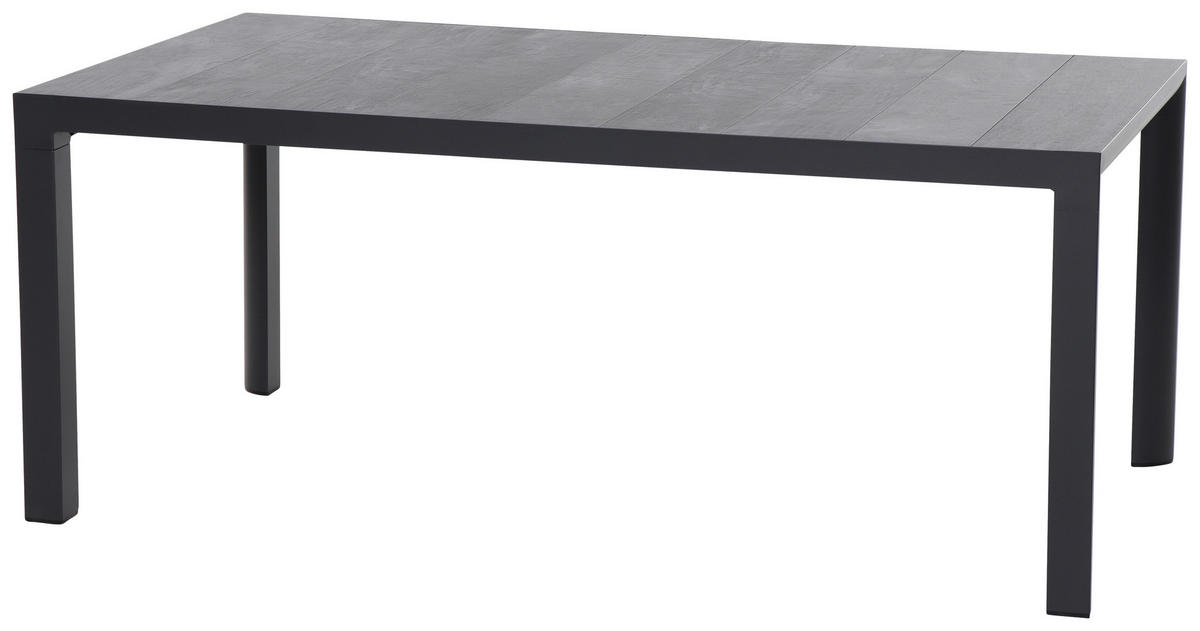 STAPELSESSEL Aluminium Anthrazit  - Anthrazit, Basics, Keramik/Kunststoff (100/88/180cm) - Siena Garden