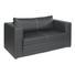 SCHLAFSOFA Lederlook Schwarz - Schwarz/Weiß, Design, Kunststoff/Textil (150/78/70cm) - CARRYHOME