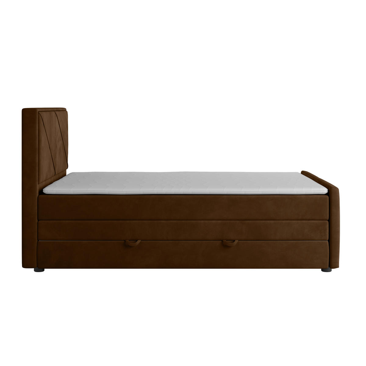 BOXSPRINGBETT 140/200 cm  in Braun  - Braun, Modern, Holz/Kunststoff (140/200cm) - MID.YOU