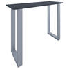 BARTISCH in Metall, Holzwerkstoff 140/102/50 cm   - Anthrazit/Silberfarben, KONVENTIONELL, Holzwerkstoff/Metall (140/102/50cm)