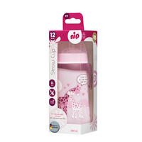 DETSKÁ FĽAŠA - svetloružová, Basics, plast (7/20/7cm)